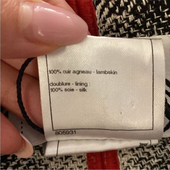 Chanel Red Leather Women's Jacket, S - Picture 12 of 12